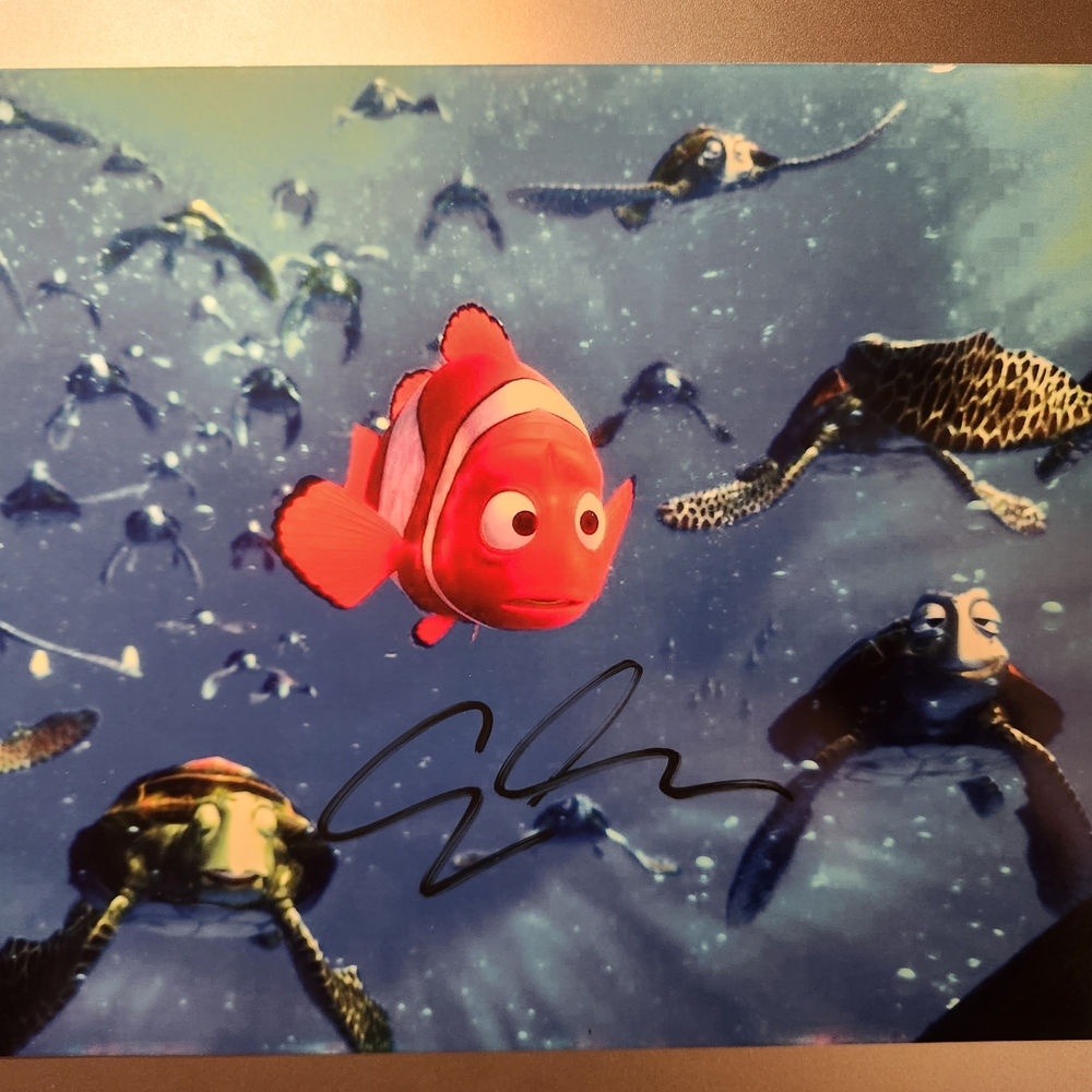 Ellen Degeneres Signed Finding Dory Nemo Autograph Pixar Cartoon Film